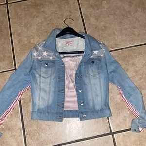 American Flag Jean Jacket